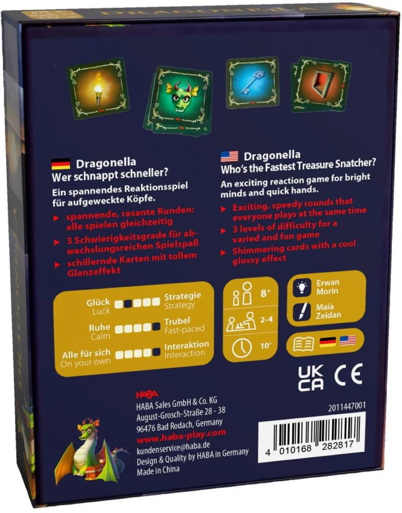 HABA Familienspiel Reaktionsspiel Dragonella 2011447001