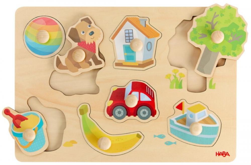 8 Teile HABA Greifpuzzle Erste Wörter 2011813001