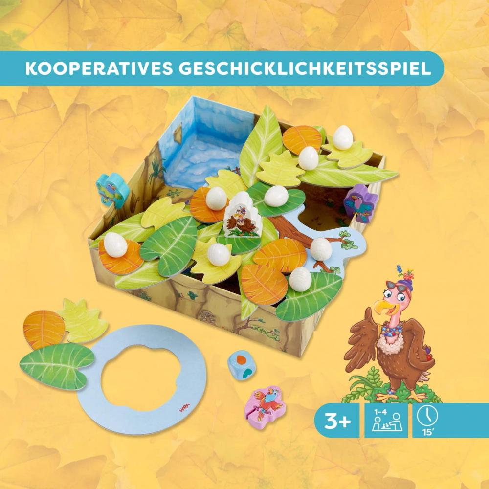 HABA Familienspiel Geschicklichkeitsspiel Auweia Frau Geier! 2011720001