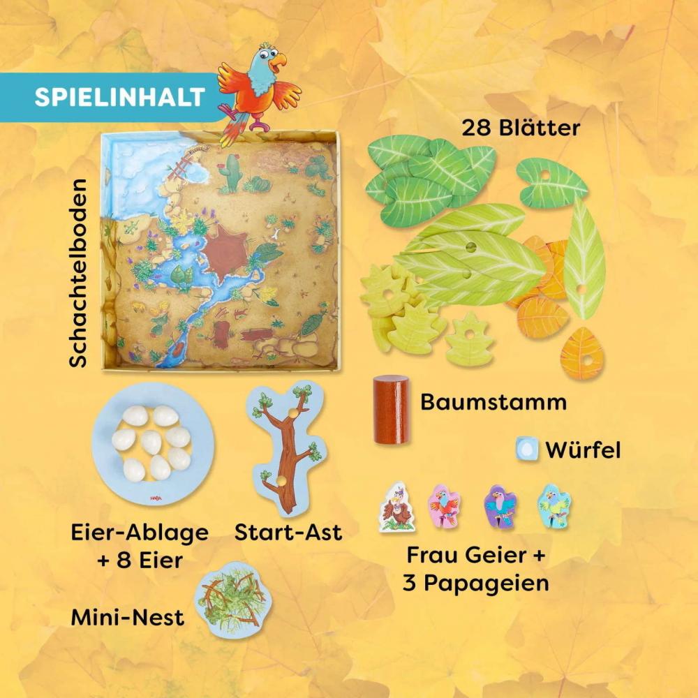 HABA Familienspiel Geschicklichkeitsspiel Auweia Frau Geier! 2011720001