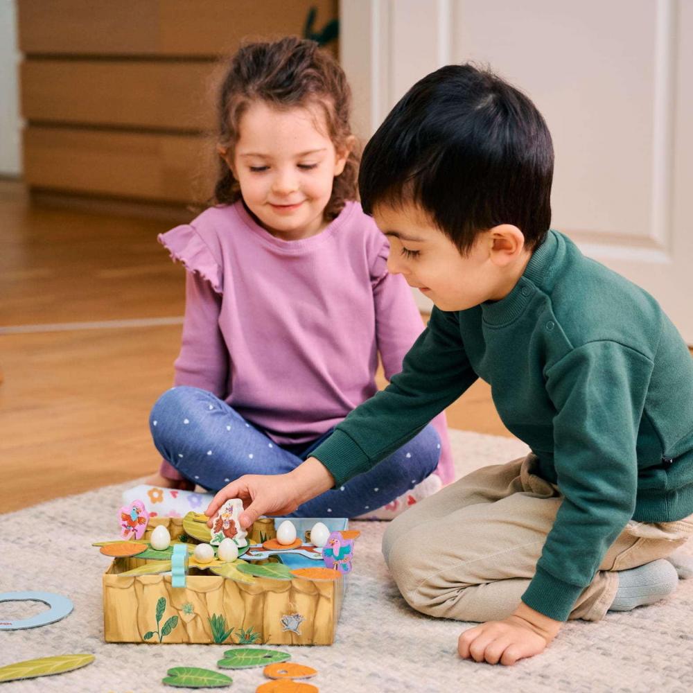 HABA Familienspiel Geschicklichkeitsspiel Auweia Frau Geier! 2011720001