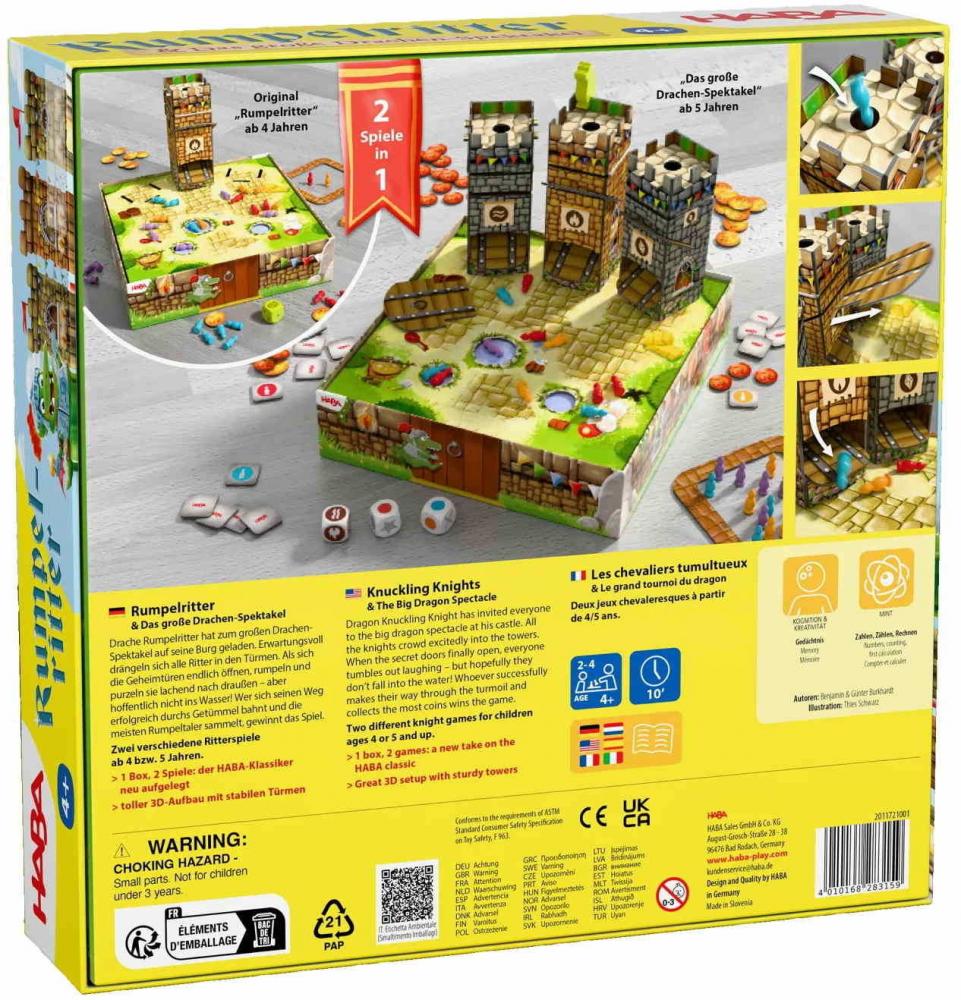 HABA Kinderspiel Sammelspiel Rumpelritter & Das große Drachen-Spektakel 2011721001