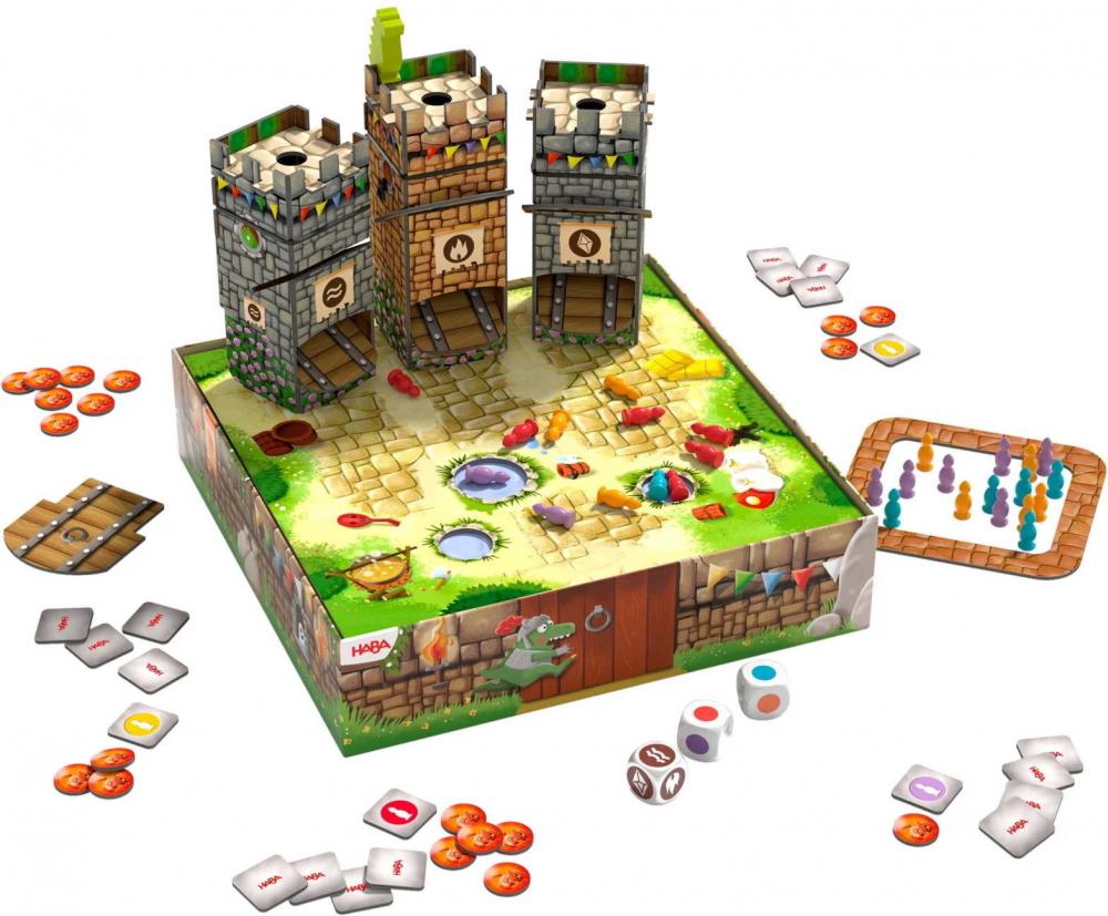 HABA Kinderspiel Sammelspiel Rumpelritter & Das große Drachen-Spektakel 2011721001