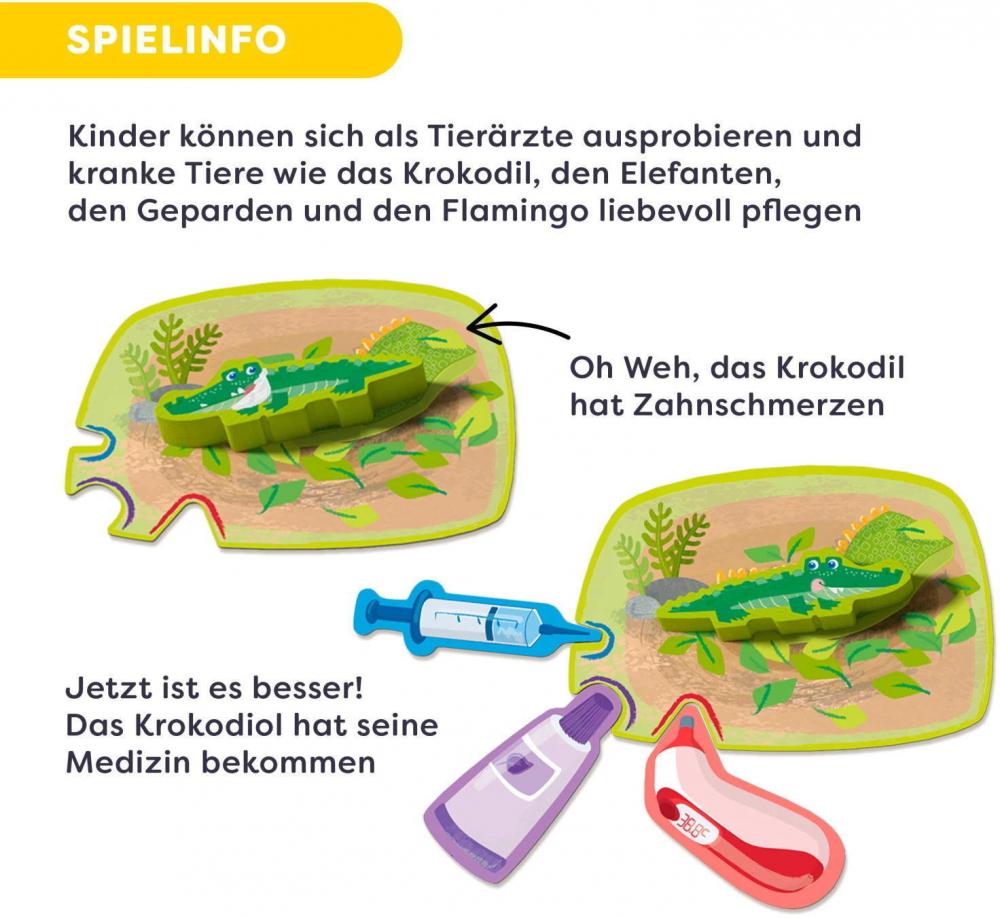 HABA Kinderspiel Aktionsspiel Meine ersten Spiele Wir verarzten Tiere 2011719001
