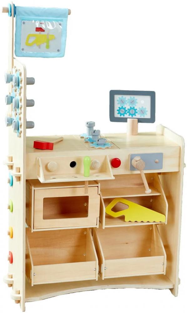 HABA Spielwelt Creative Play 3in1 Spielküche Kaufladen & Werkstatt für Kinder 2011830001