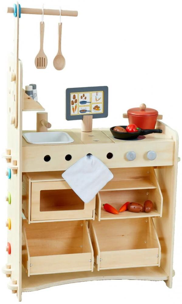 HABA Spielwelt Creative Play 3in1 Spielküche Kaufladen & Werkstatt für Kinder 2011830001