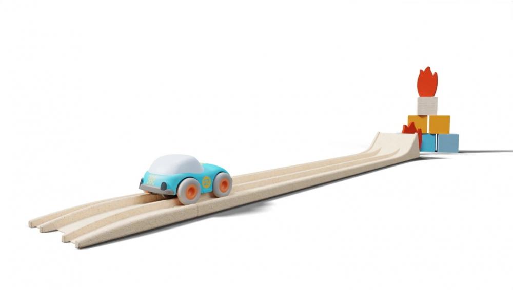 HABA Kugelbahn Cars Action-Sprungschanze inklusive Auto 2011843001