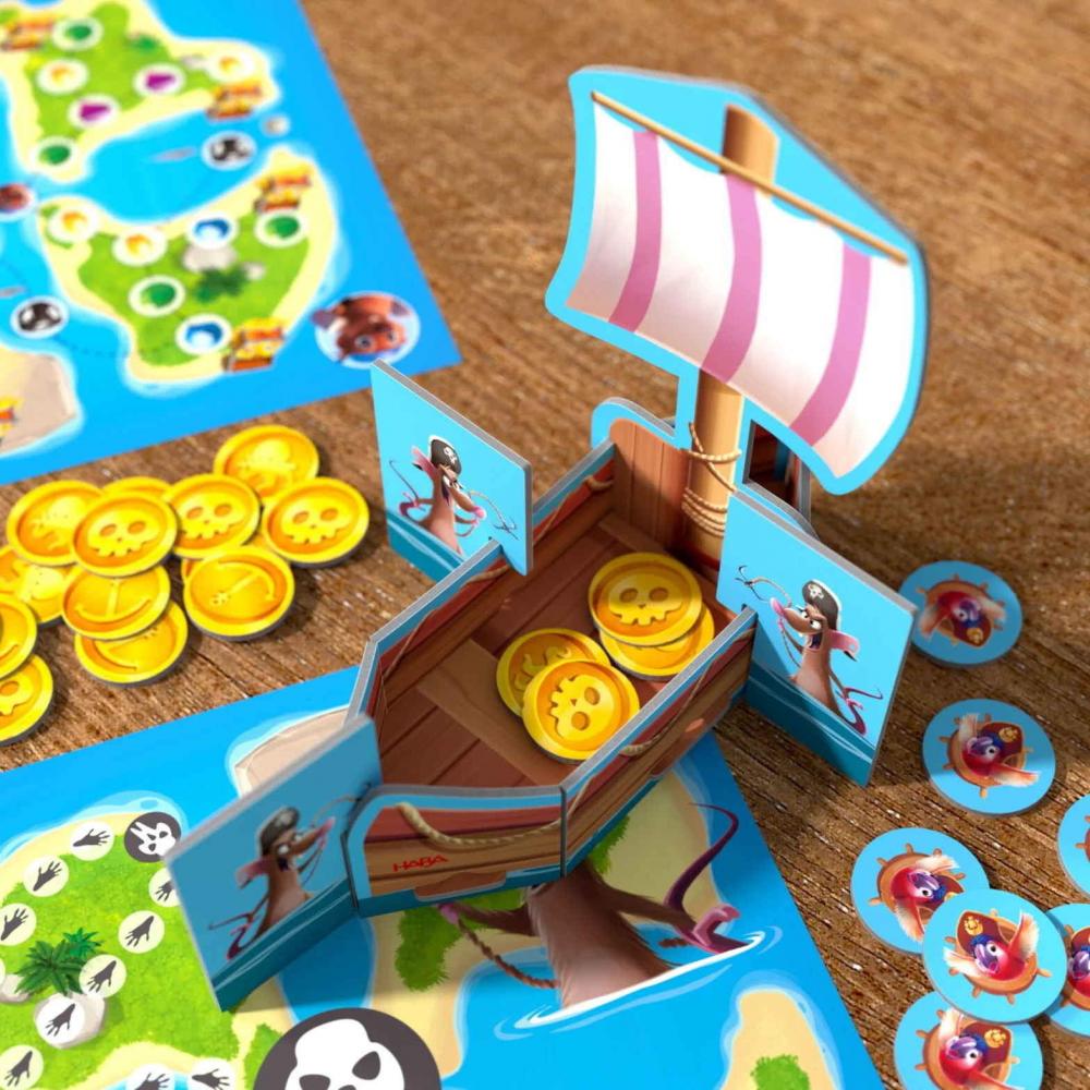HABA Kinderspiel Wettlaufspiel Schatzkarte Ahoi! 2011824001