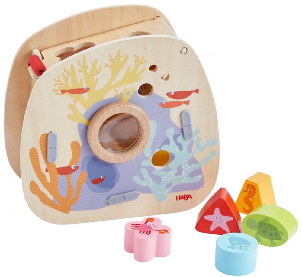 HABA Motorikspielzeug Sortierspielzeug Sortierbox Unterwasserwelt 2011873001