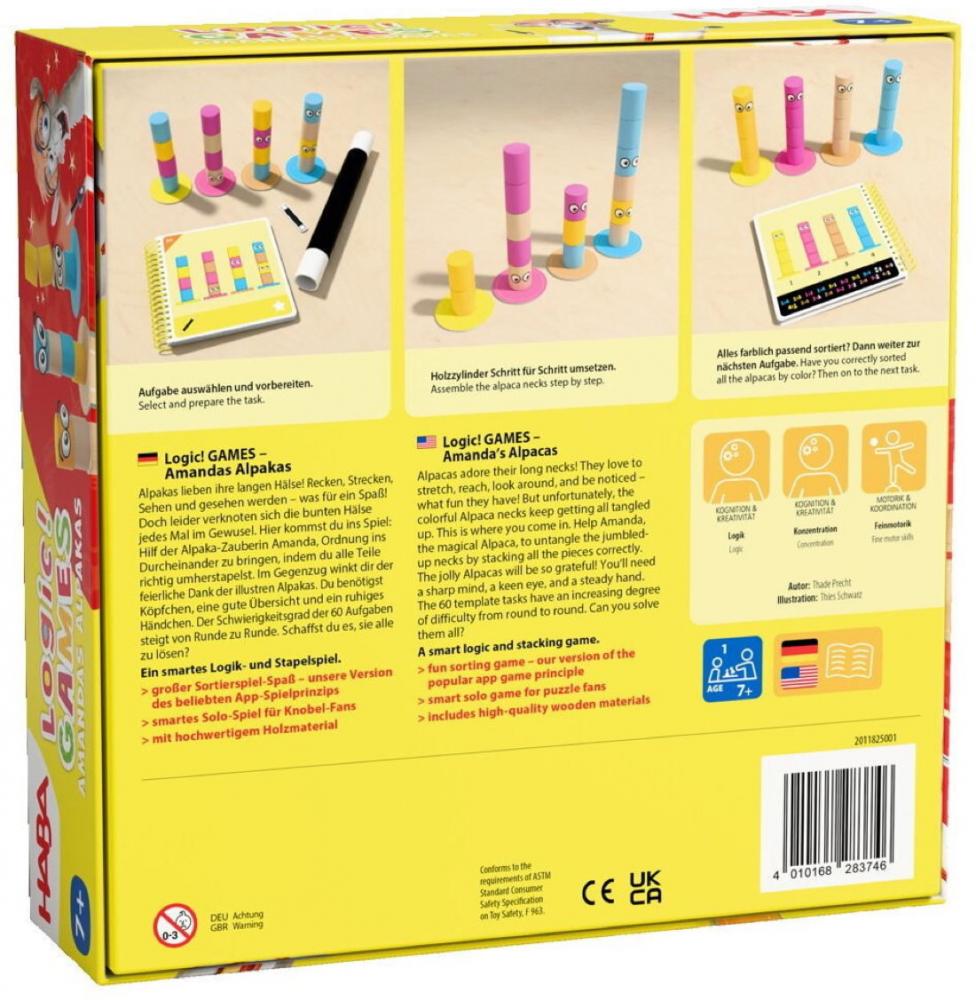 HABA Familienspiel Logikspiele Logic! GAMES Amandas Alpakas 2011825001
