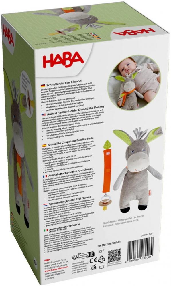 HABA Babywelt Schnullerkette Schnullertier Esel Elwood 2011911001