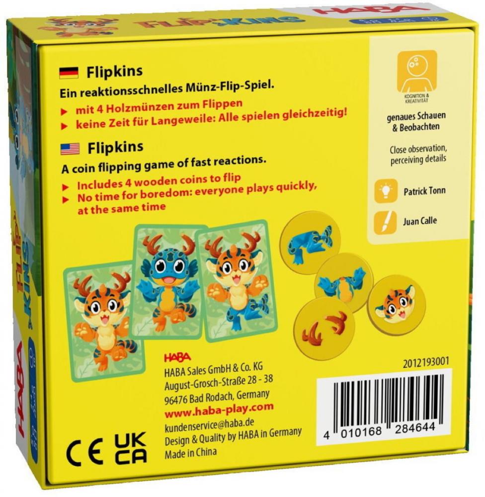 HABA Familienspiel Reaktionsspiel Flipkins 2012193001
