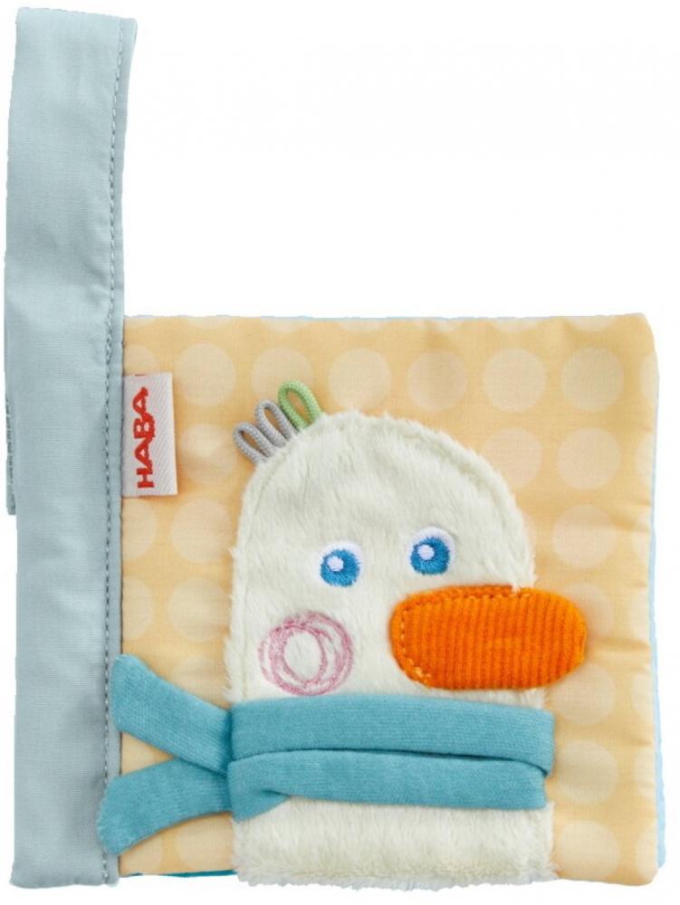 HABA Babywelt Baby-Spiel-Set Gans 3in1 mit Schnullerkette 2012332001