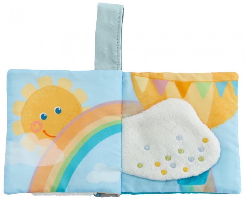 HABA Babywelt Baby-Spiel-Set Gans 3in1 mit Schnullerkette 2012332001