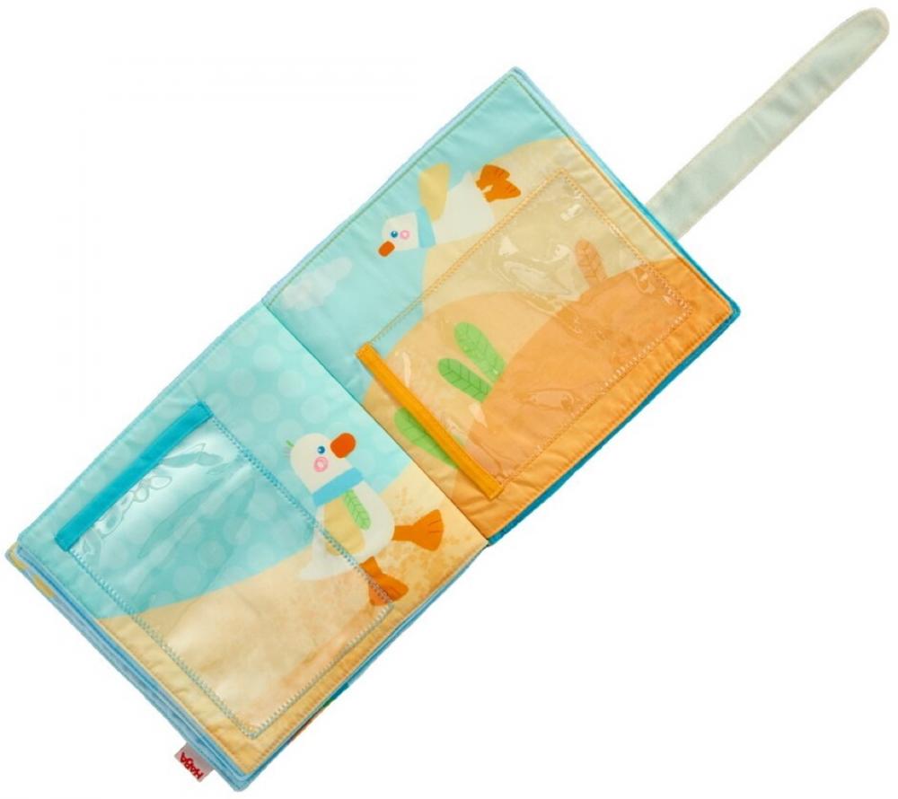 HABA Babywelt Baby-Spiel-Set Gans 4in1 mit Kinderwagenkette 2012333001