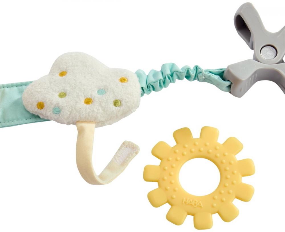 HABA Babywelt Baby-Spiel-Set Gans 4in1 mit Kinderwagenkette 2012333001