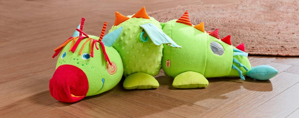 HABA Babywelt Multifunktionsspielzeug Entdeckertier Drache Rudy 2012334001