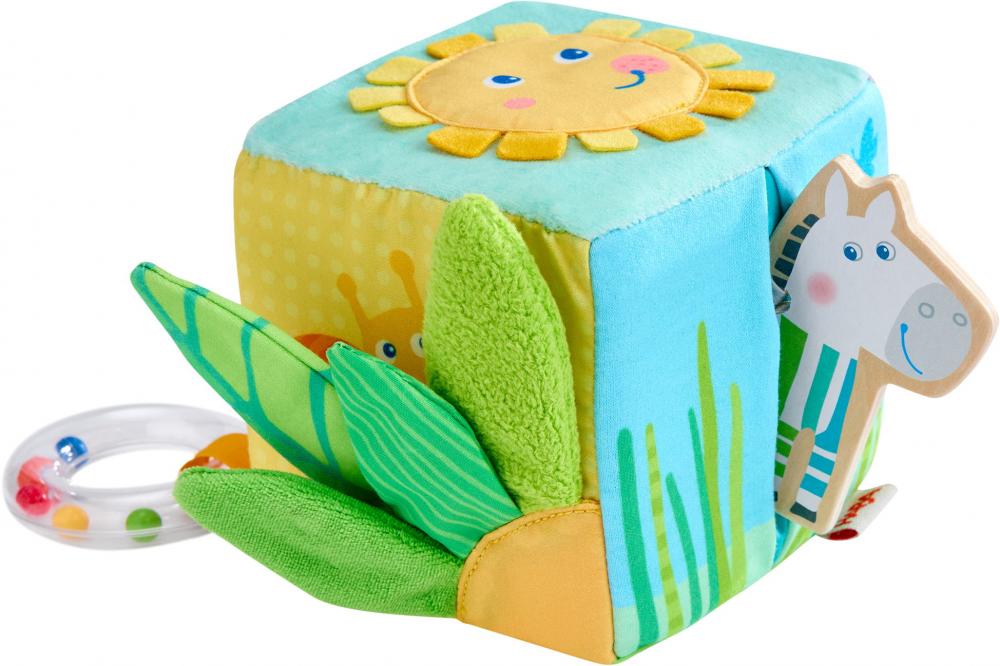 HABA Babywelt Motorikspielzeug Entdeckerwürfel Zebra 2012346001