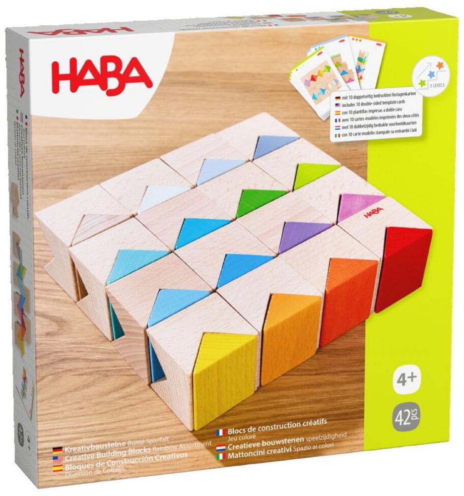 HABA Kleinkindwelt Bau- und Entdeckersteine Kreativbausteine Bunt 2012606001