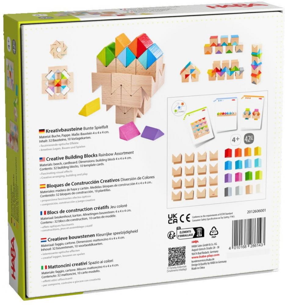 HABA Kleinkindwelt Bau- und Entdeckersteine Kreativbausteine Bunt 2012606001