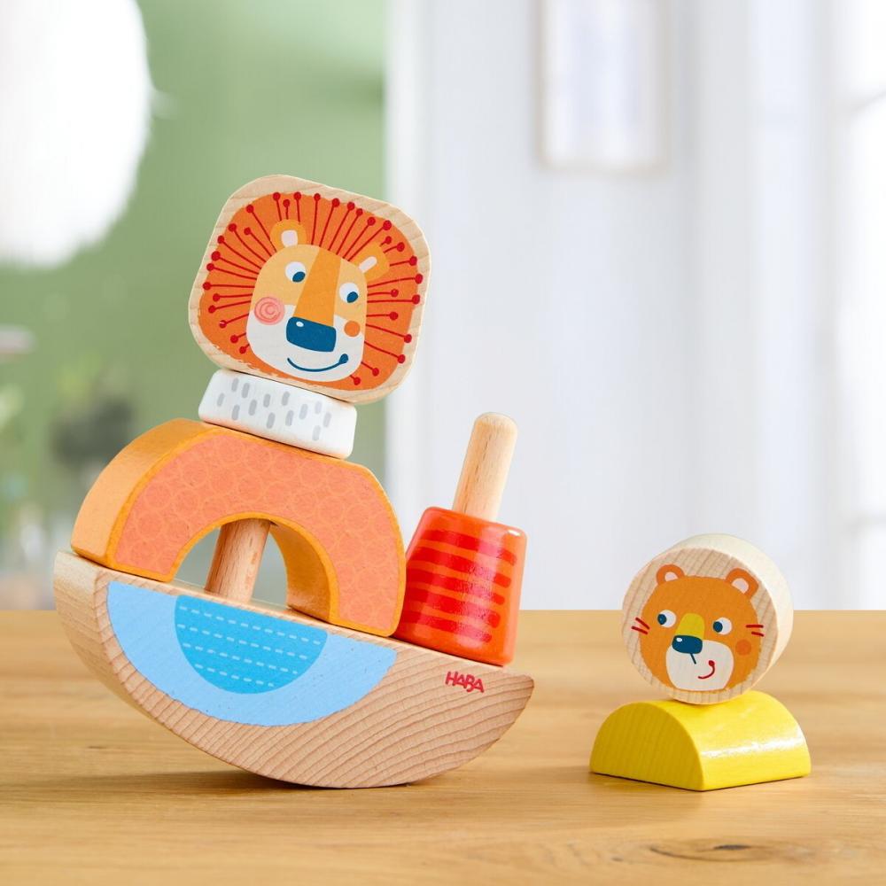 HABA Motorikspielzeug Steckspiel Löwe 2012245001