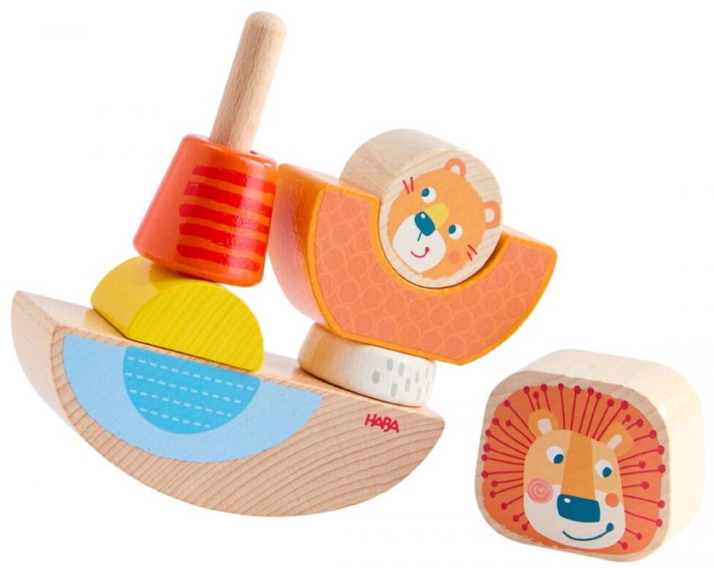 HABA Motorikspielzeug Steckspiel Löwe 2012245001