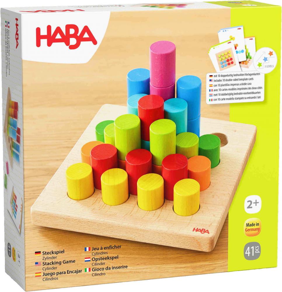 HABA Motorikspielzeug Steckspiel Zylinder 2012246001