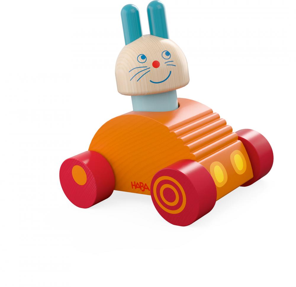 Haba Kleinkindwelt Rollspielzeug Entdeckerfahrzeug Hasen-Flitzer 2in1 2012240001