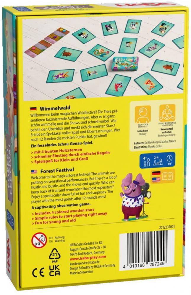 HABA Mitbringspiel Kartenspiel Wimmelwald 2012235001