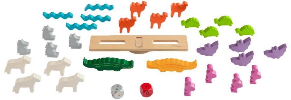 HABA Kinderspiel Motorikspiel Tier auf Tier Deluxe 2012205001