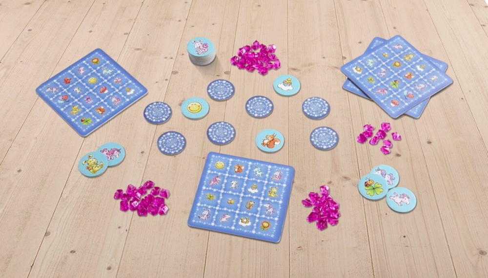 HABA Mitbringspiel Partyspiel Einhorn Glitzerglück Funkel-Bingo 2012212001