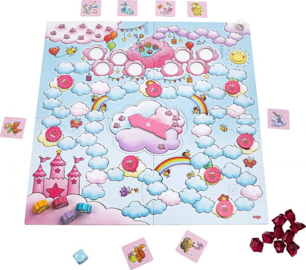 HABA Kinderspiel Wettlaufspiel Einhorn Glitzerglück Eine Party für Rosalie 2012228001