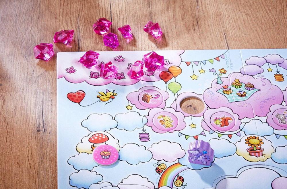HABA Kinderspiel Wettlaufspiel Einhorn Glitzerglück Eine Party für Rosalie 2012228001
