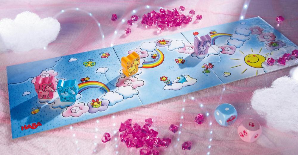 HABA Mitbringspiel Wettlaufspiel Einhorn Glitzerglück Der Wolkenschatz 2012230001