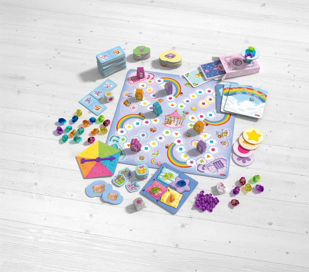 HABA Kinderspiel Spielsammlung Einhorn Glitzerglück Spielesammlung 2012231001