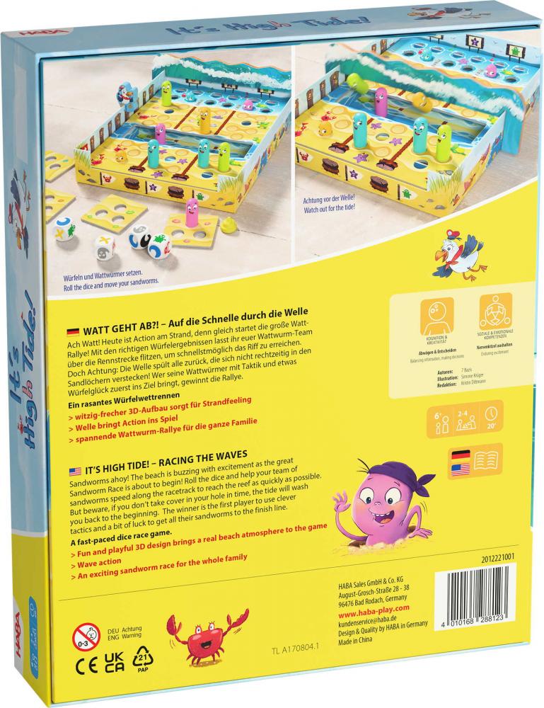HABA Kinderspiel Würfelspiel Watt geht ab?! 2012221001