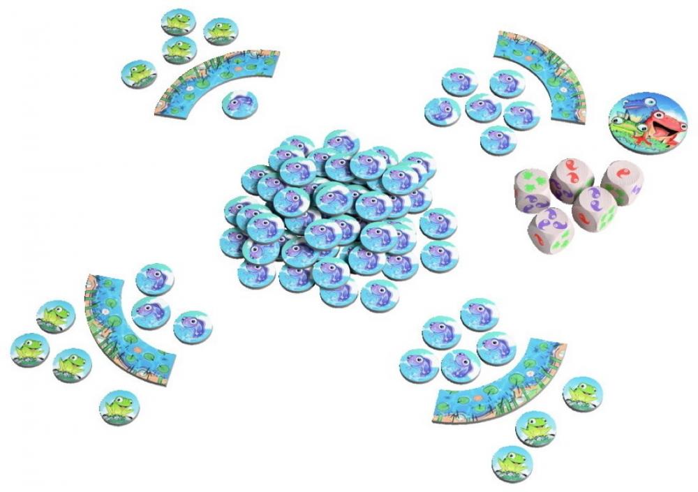 HABA Kinderspiel Würfelspiel Froggos Sammelspiel Würfelspiel 2012811001