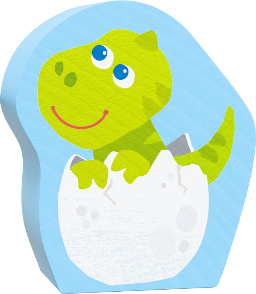 2, 2x3, 4 Teile HABA Kinder Puzzle 4 erste Puzzles Dinos mit Holzfigur Babydino 2012186002