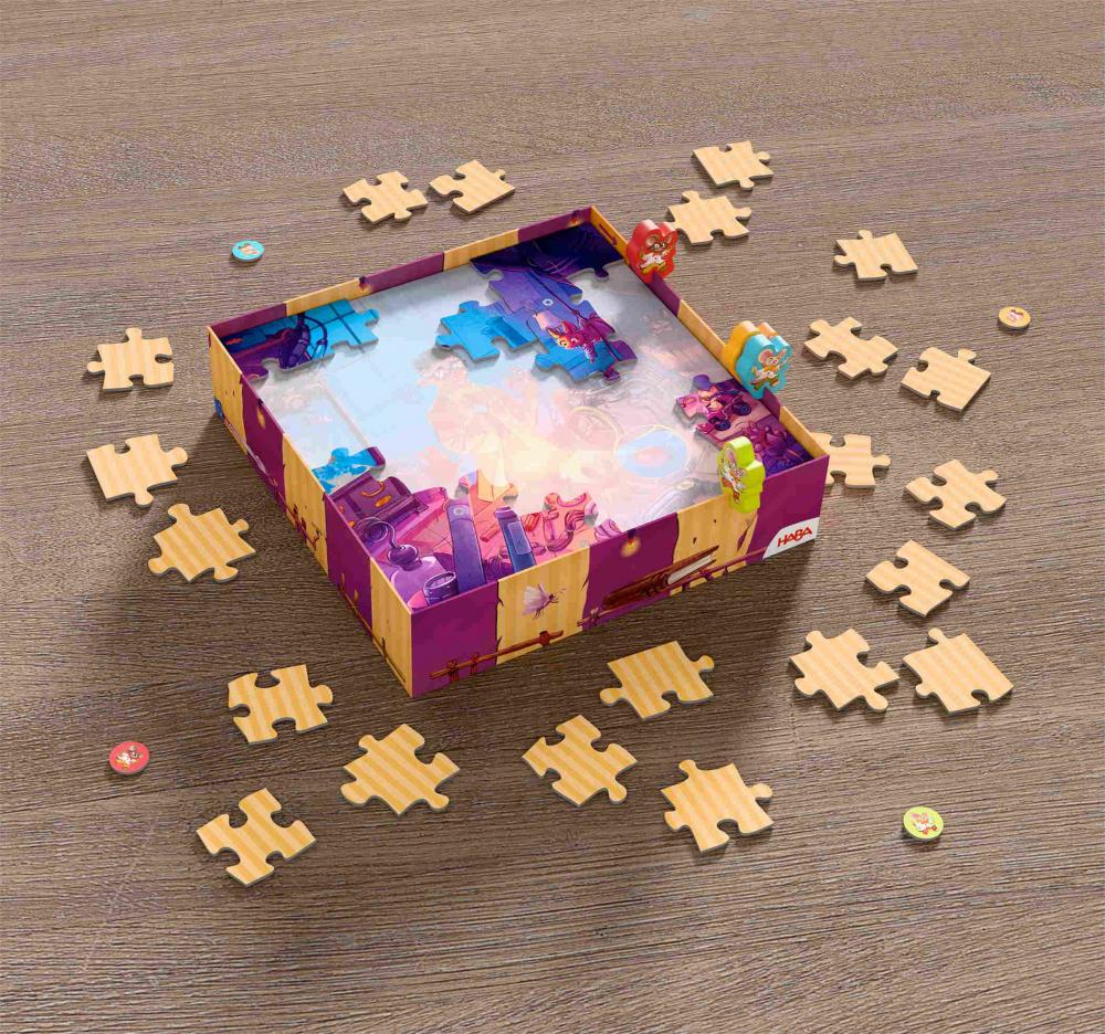 HABA Kinderspiel Aktionsspiel GAME MEETS PUZZLE Crazy Copter 2012215001
