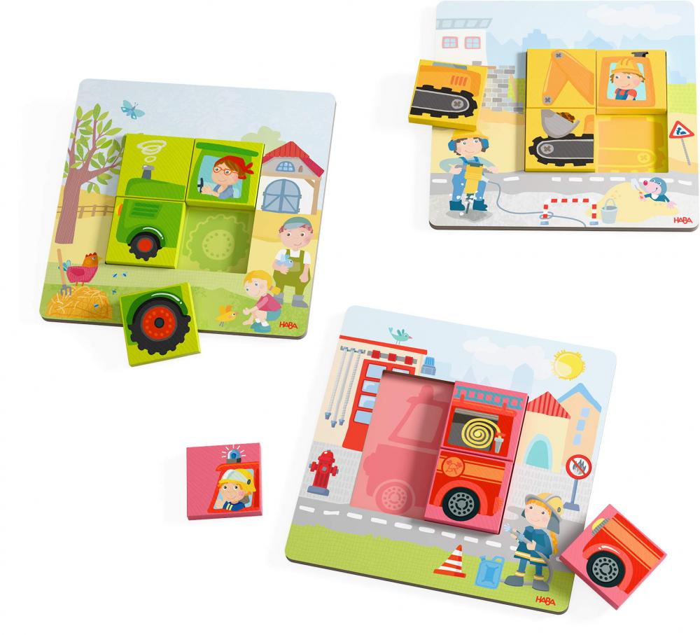 HABA Kleinkindwelt Legespiel Fahrzeuge 2012390001