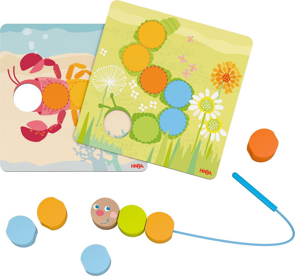 HABA Kleinkindwelt Fädelspiel Holztiere 2012248001