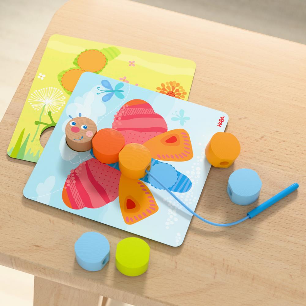 HABA Kleinkindwelt Fädelspiel Holztiere 2012248001