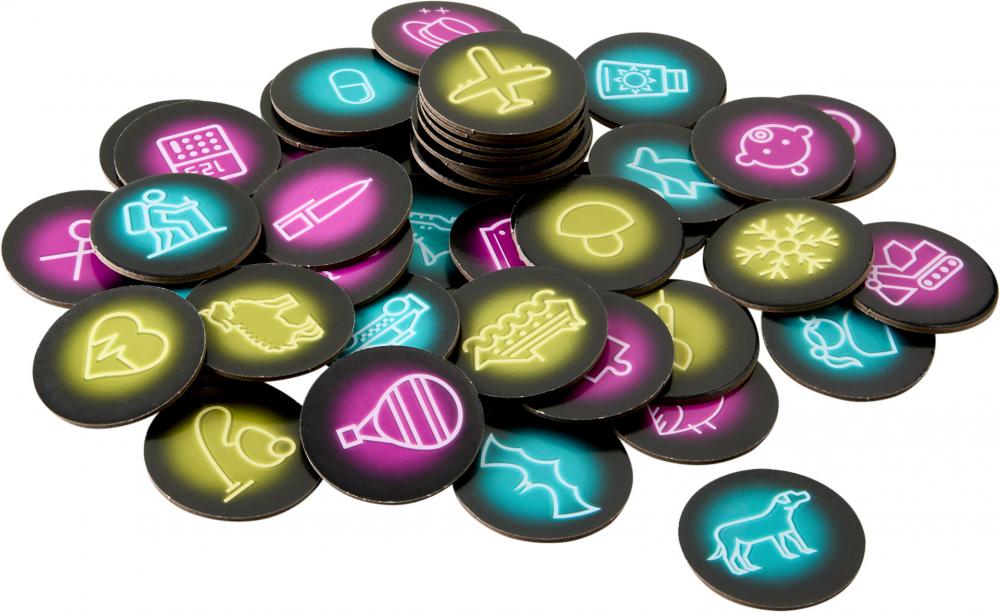 HABA Familienspiel Partyspiel Let's talk NEON gelb 2013260001
