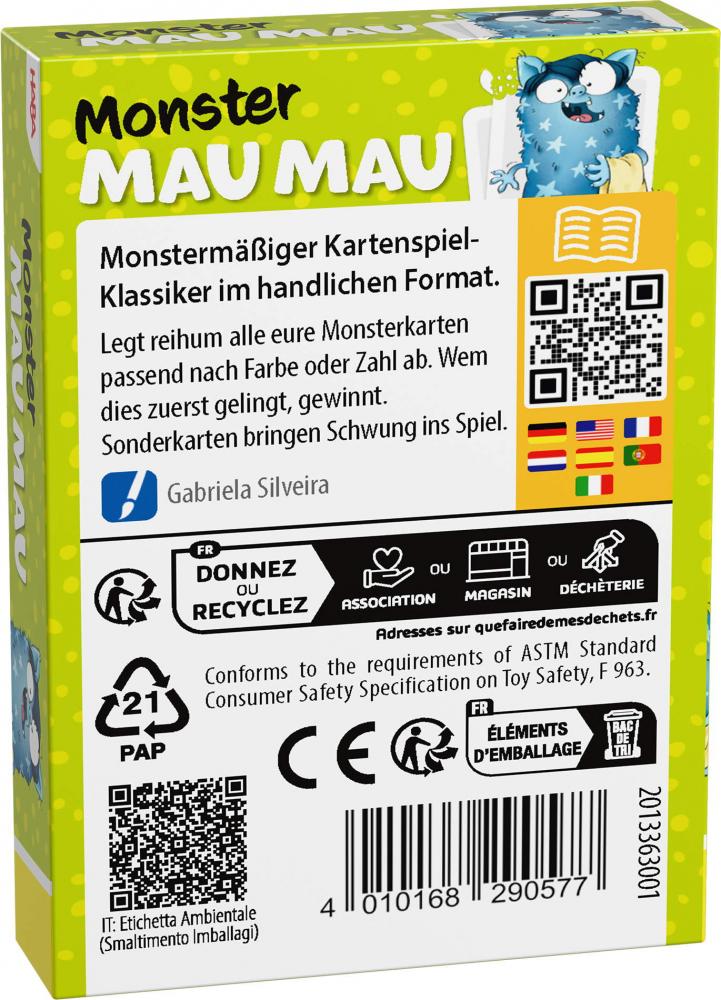 HABA Kartenspiel Monster Mau Mau 2013363001