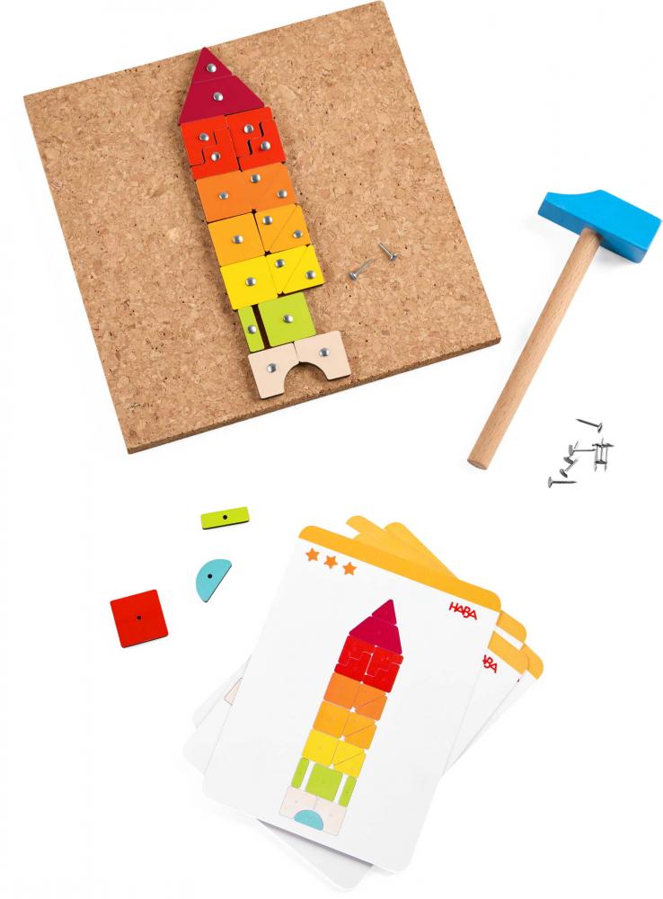 Haba Geschicklichkeitsspiel Hammer-Nagelspiel Geo 2013791001