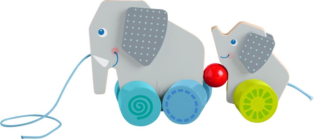 HABA Kleinkindwelt Rollspielzeug Ziehfigur Elefanten 2012263001