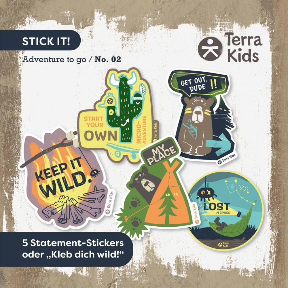 HABA Outdoor Kreativität Terra Kids 5 Sticker Stick it! 2013850001