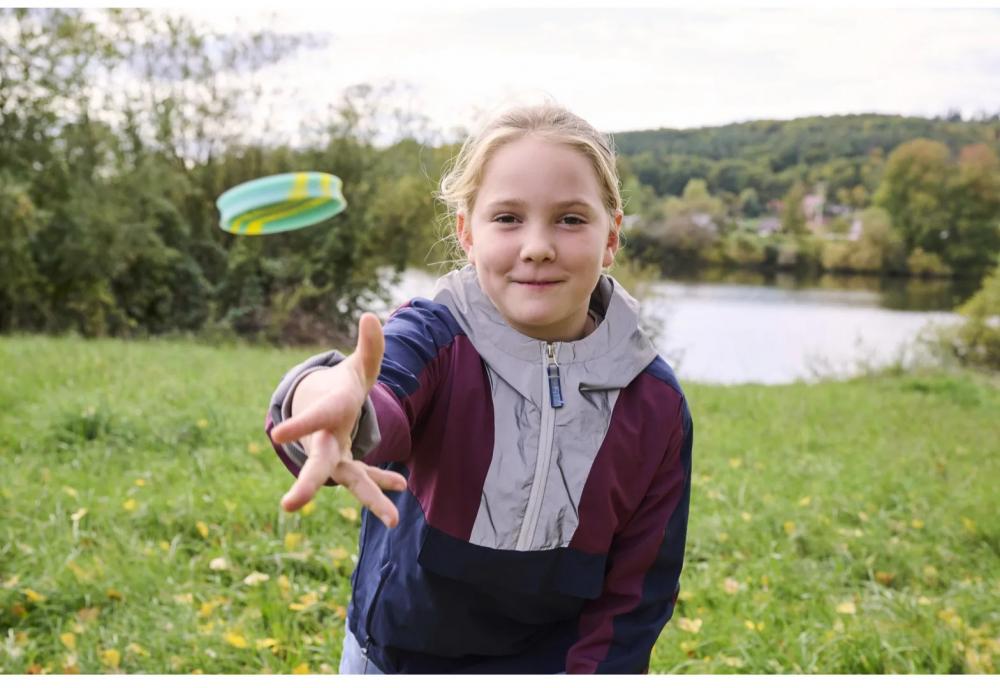 HABA Outdoor Spielzeug Wurfspiel Terra Kids Pocket-Frisbee Catch me! blau, gelb 2013974001