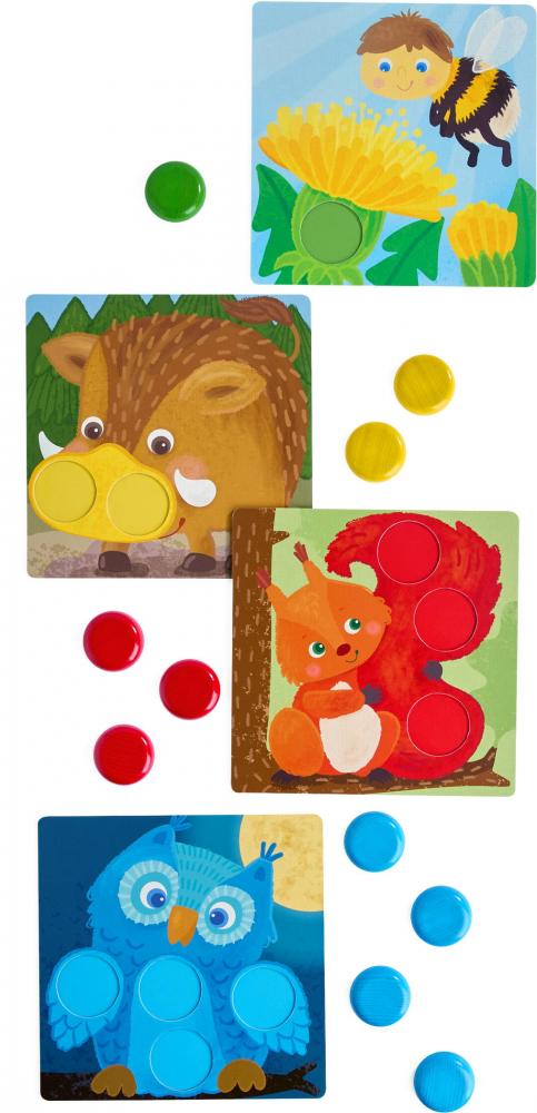 HABA Kinderspiel Farbzuordnungsspiel Waldtiere 2013990001