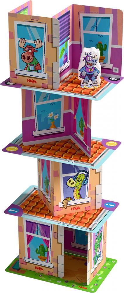 Haba Kinderspiel Geschicklichkeitsspiel Rhino Hero Das Original 2013172001